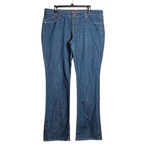 Old Navy Flirt Bootcut Jeans Womens 14 Long Medium Wash Mid Rise Stretch Denim